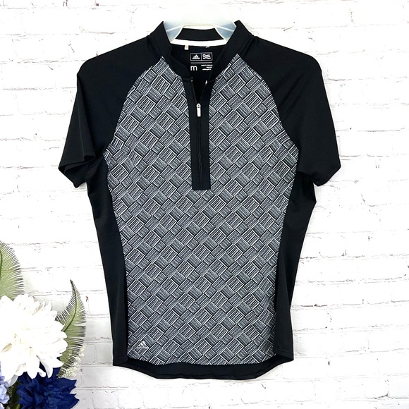 adidas Tops - •⛳️ |•ADIDAS•| 1/2 Zip Short Sleeve Athletic Top☀️😎